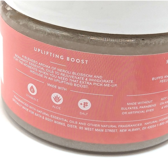 Bath & Body Works UPLIFTING BOOST Neroli Blossom & Bergamot Salt Body Scrub NEW - Picture 4 of 4